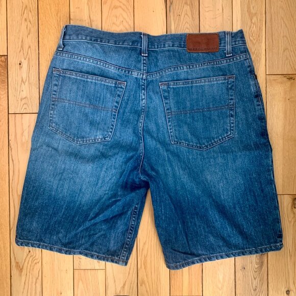 Vintage 90’s Tommy Hilfiger Denim Jeans Shorts Baggy Skater Jorts Men’s Size 36 - Picture 1 of 7